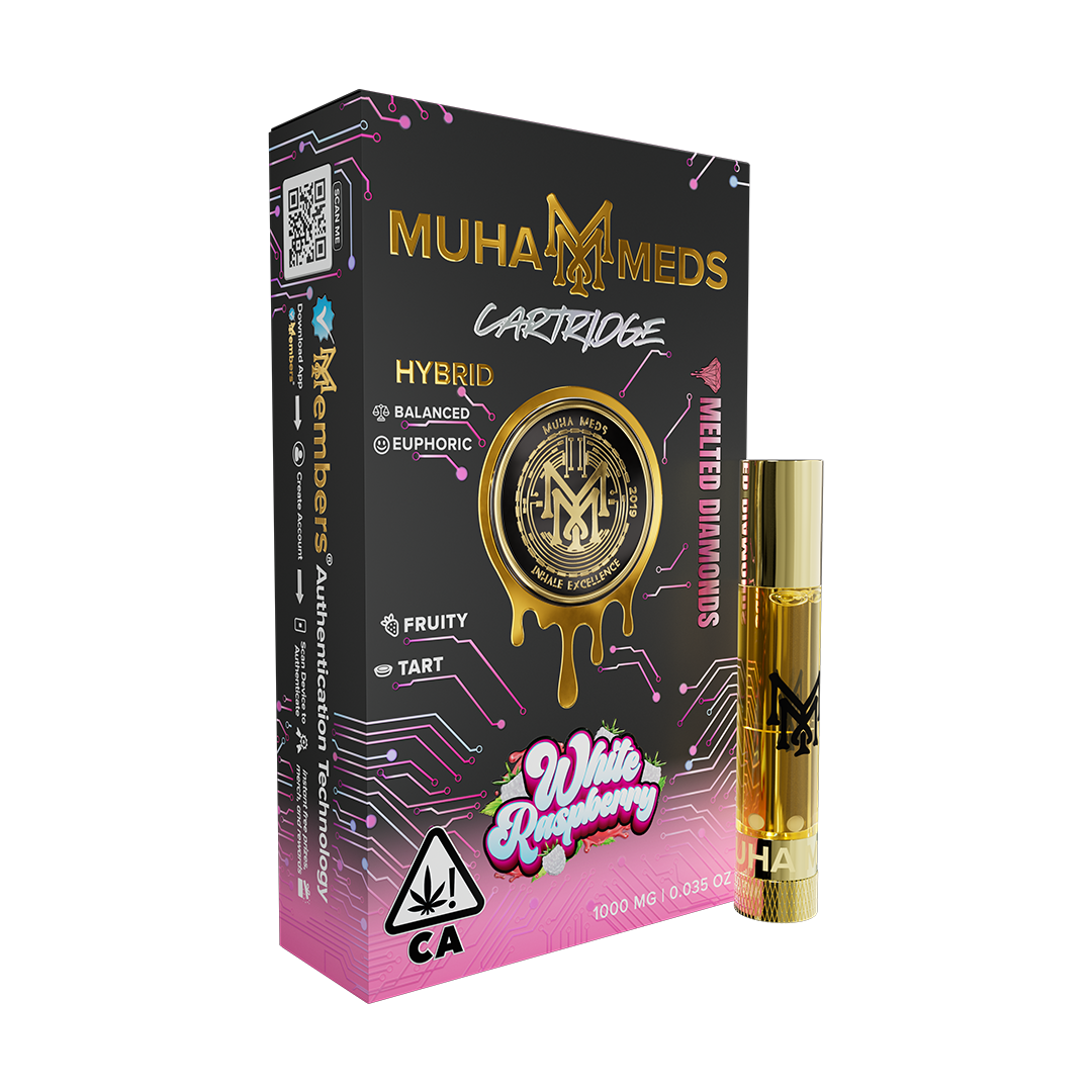 White Raspberry Muha Meds Cartridge